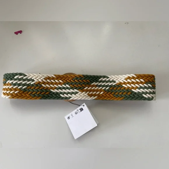NWT Zara Cotton Knit Belt - Picture 4 of 9